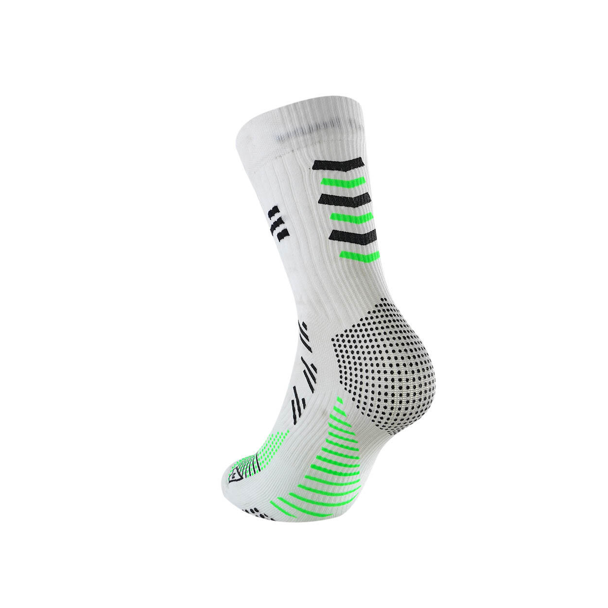 Calza da Calcio Bianca antiscivolo. Perfetto grip tra piede e scarpa. 3/7