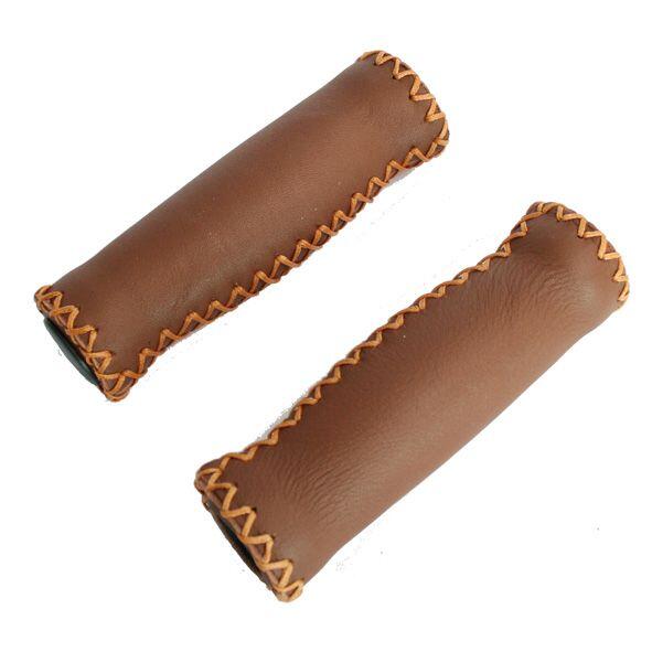 Grips Cuir 127Mm L Marron (Paire)