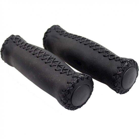 Handvatten Leder Zwart Lang 2/4
