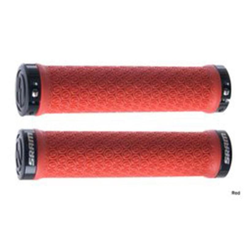 Sram Grips Locking W/double Clamps & End Plugs Red