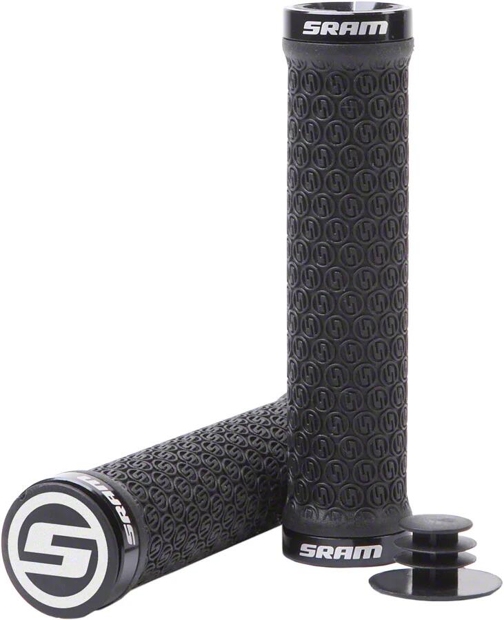 Sram Griffe Locking Grips schwarz, mit Double Clamps & End Plugs 3/3