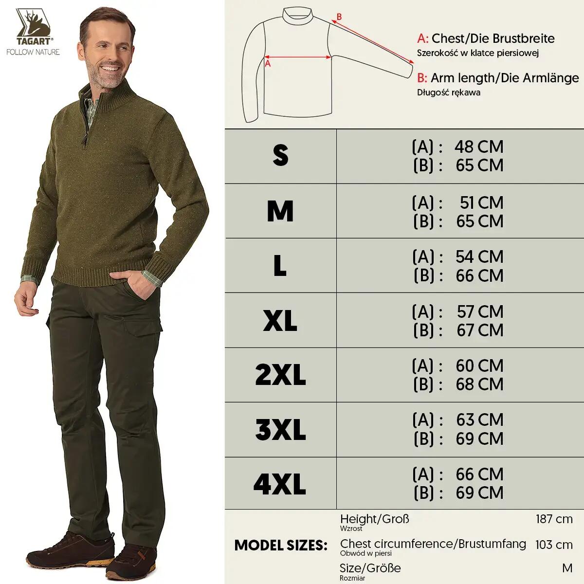 Herren Jagdpullover Tagart Valberg 2 weich aus warmer Wolle 2/4