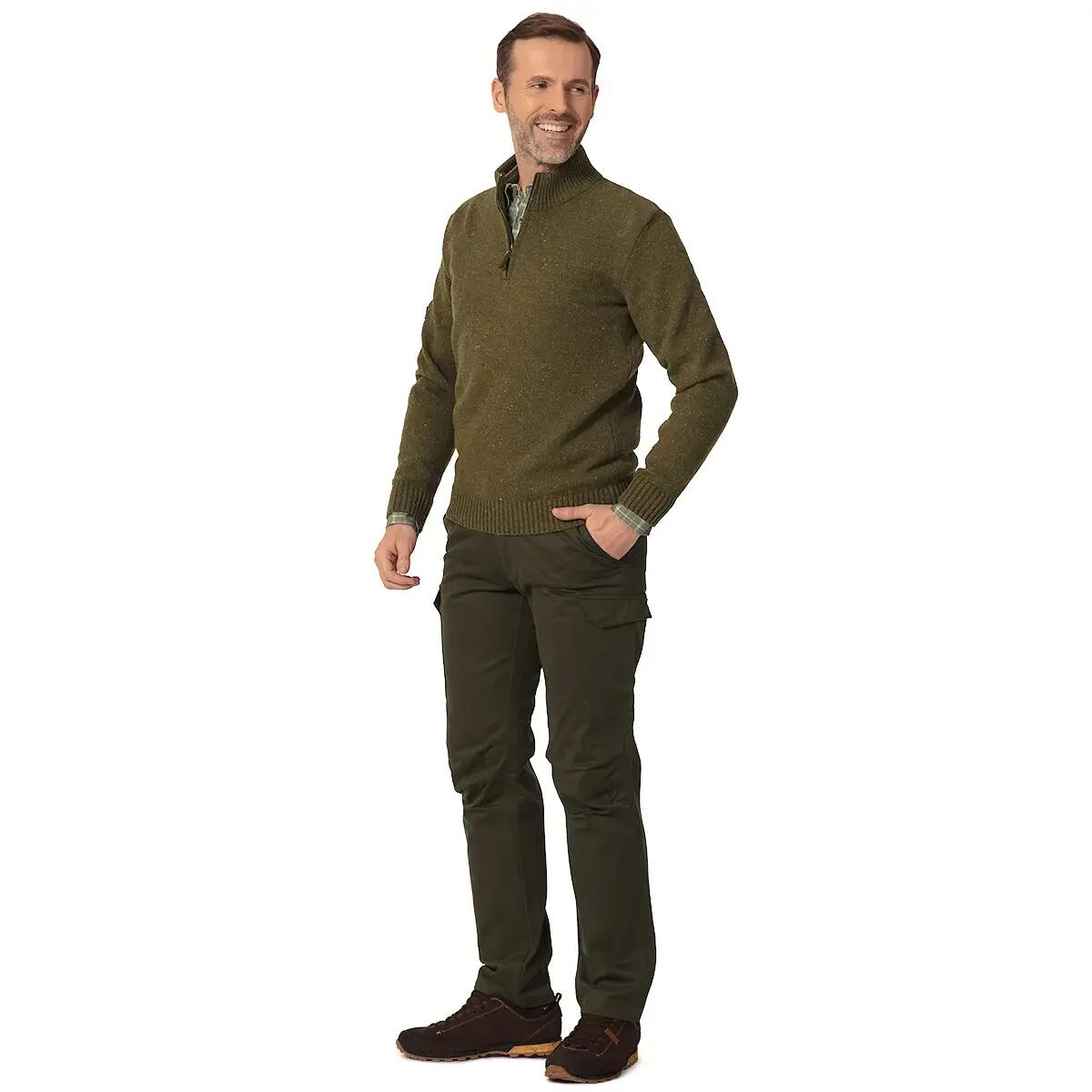 Herren Jagdpullover Tagart Valberg 2 weich aus warmer Wolle 3/4