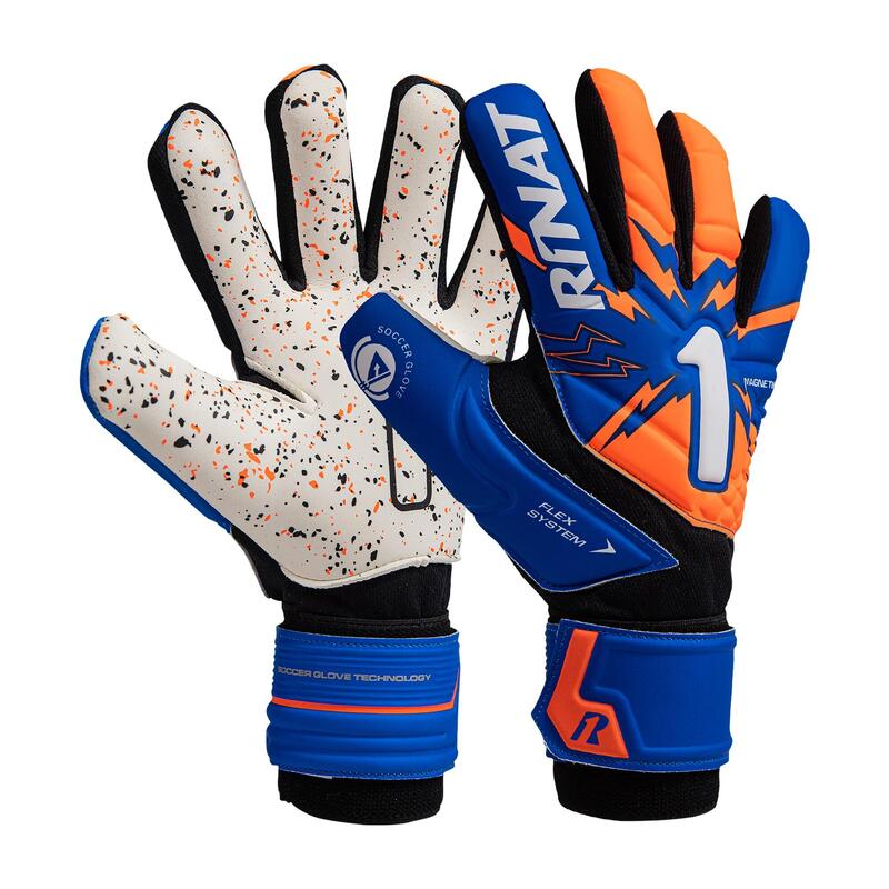 Gants De Gardien De But Adulte Rinat Magnetik Turf  Bleu Roi/orange