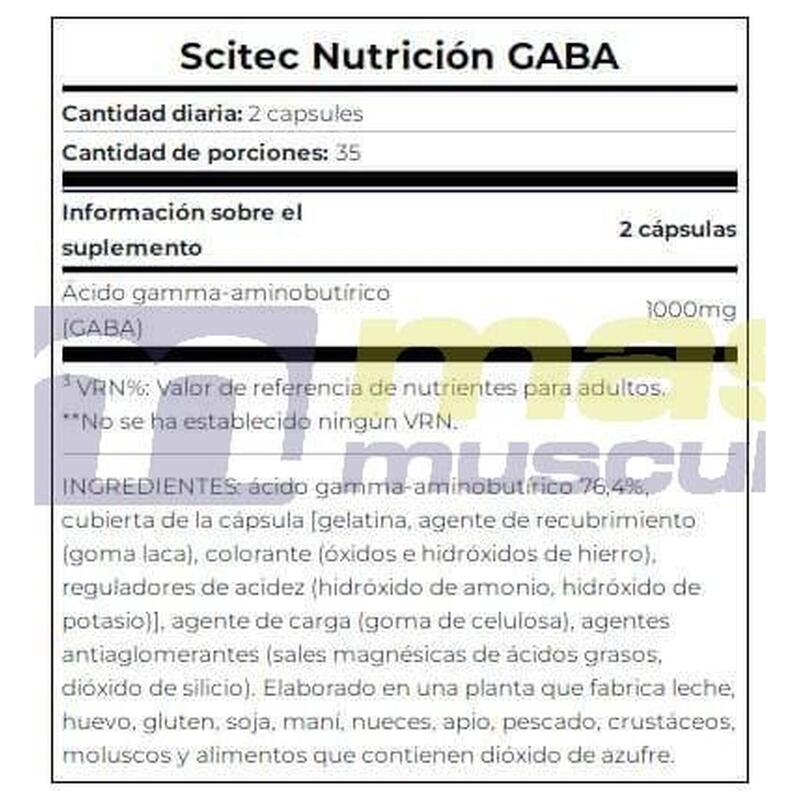 Gaba - 70 Cápsulas de Scitec Nutrition