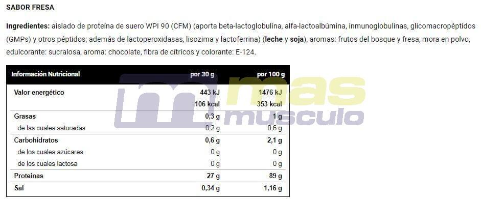 Isolate cfm zero - 2kg Fraise de VitoBest 4/4
