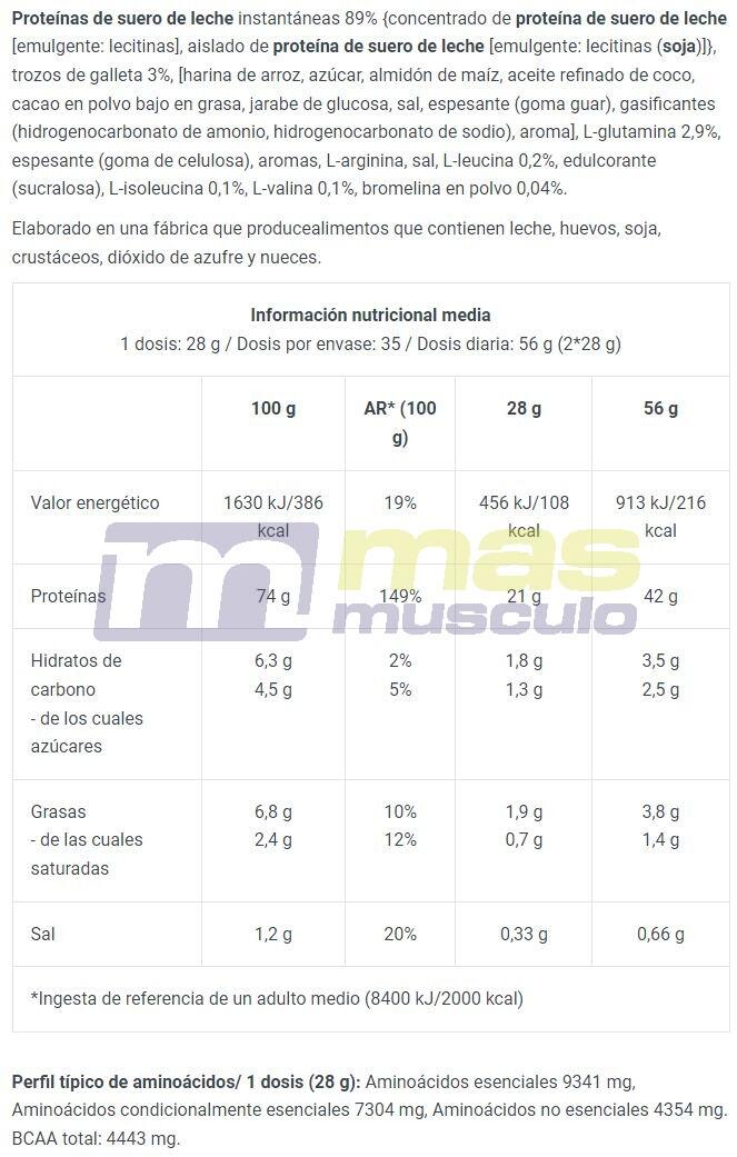Wei-eiwit - 100% Pure Whey (1kg) - Zwart Koekje 5/5