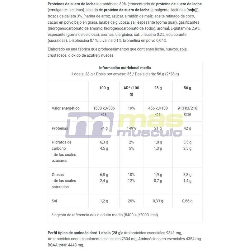 BioTech USA - 100% Pure Whey x 1000g - Com adição de BCAA - Baixo teor de açúcar