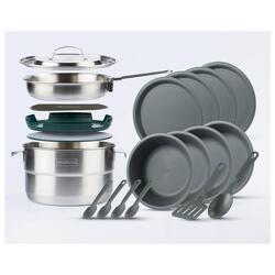 Set Da Cucina Camp Leggera - Gavetta Da Campeggio Inox - Set Pentole - 4  Persone STANLEY