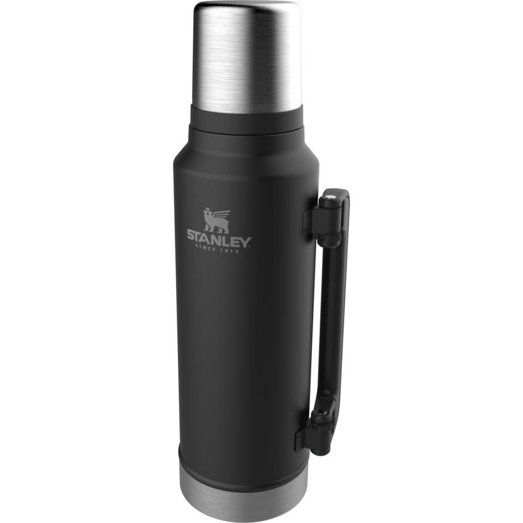 NORDMUT® Bouteille isotherme en acier inoxydable avec filtre à thé | Thermos étanche, compatible lave-vaisselle | Pour enfants et adultes | 1000 ml