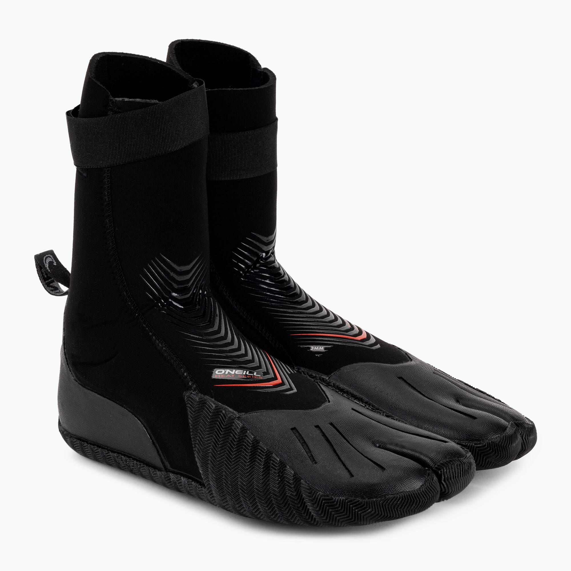 2024 O'neill Chaleur 3mm Bottes En Néoprène à Bouts Fendus - Noir 5/5