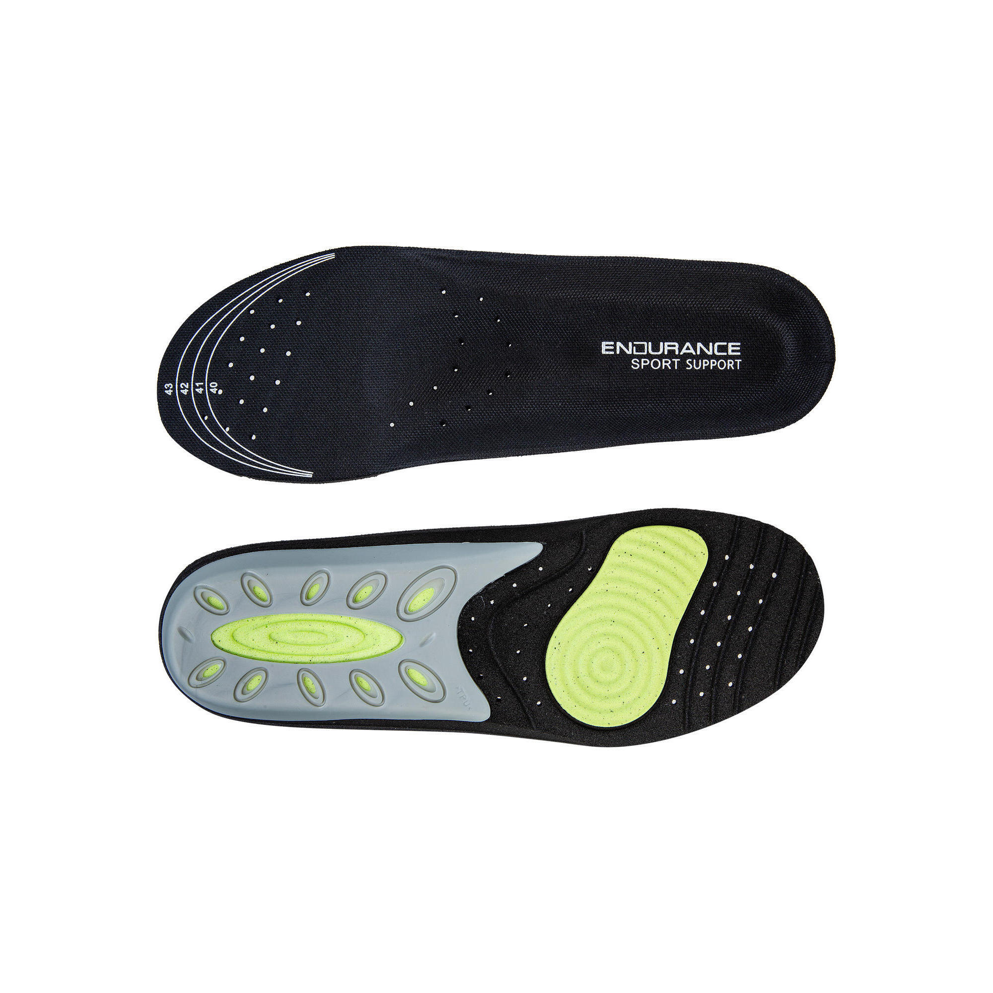 Endurance - Accessoire Endurance - Semelles - Jaune|noir - 35/39 - Decathlon