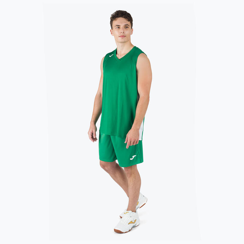 T-shirt de alça basquetebol Homem Joma Cancha iii verde branco