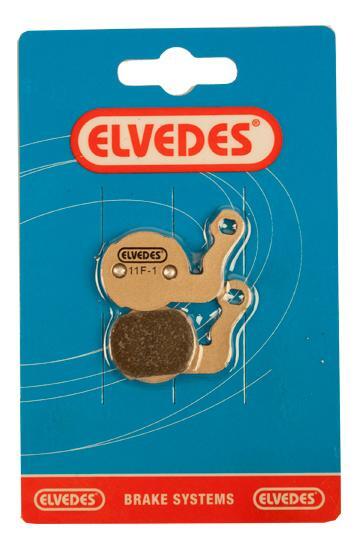 Par de pastilhas de travão de bicicleta metálicas Elvedes Magura Louise 2007/BAT 3/4