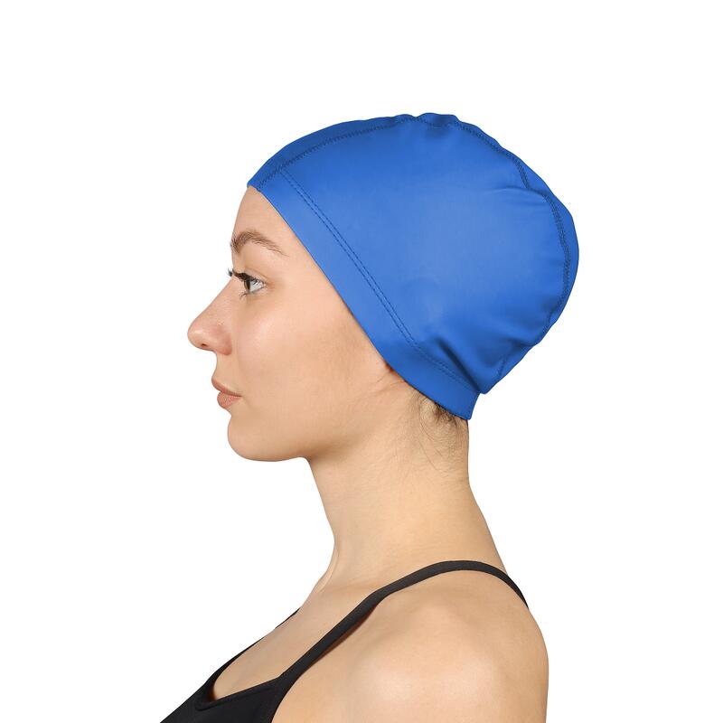 Gorro de Natación Tejido Engomado con PU INDIGO Azul