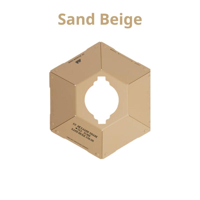 Hexagon Double Lampshade - Sand Beige