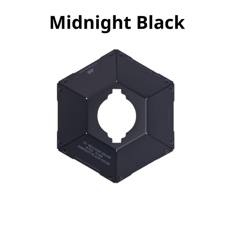 Hexagon Double Lampshade - Midnight Black