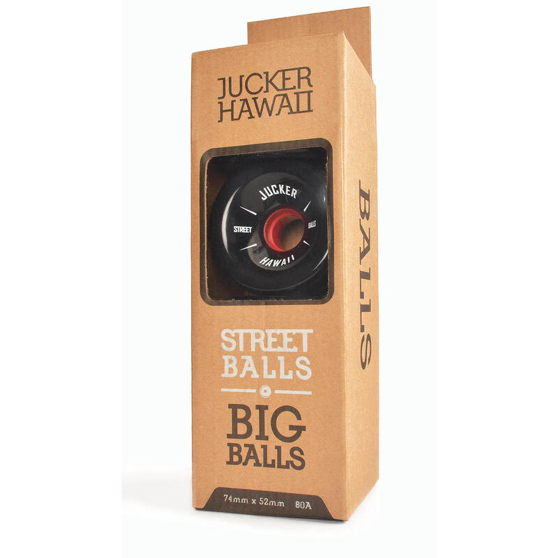 JUCKER HAWAII Longboard Rollen / Wheels - Big Balls Black (74 mm)