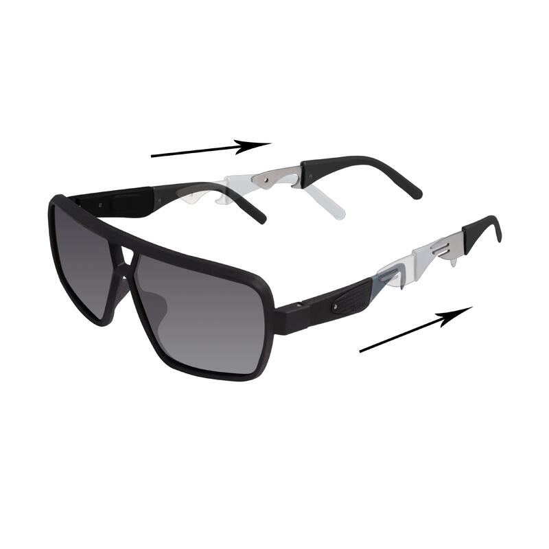 Marco Polo EX001 journey Sunglasses - Matte Black / Grey Gradient