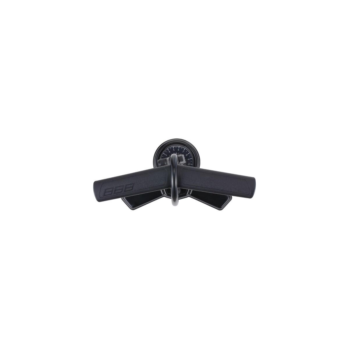 Standpumpe mit Manometer für Presta Dunlop und Schrader AirSteel BFP-27 Gelb 3/7