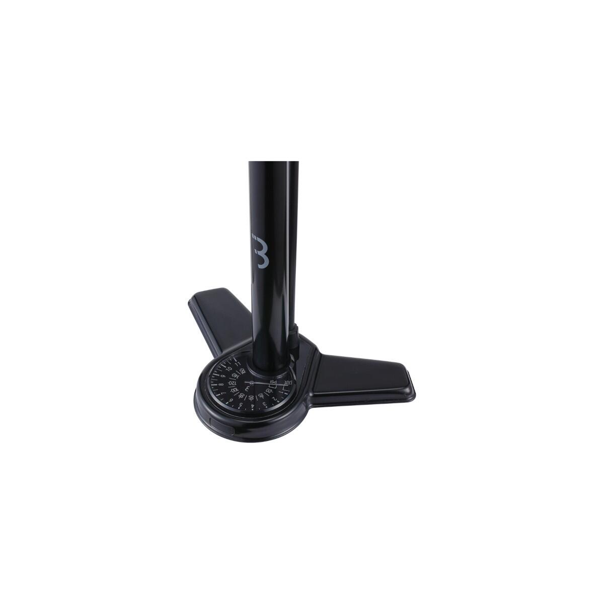 Standpumpe mit Manometer für Presta Dunlop und Schrader AirSteel BFP-27 Gelb 2/7