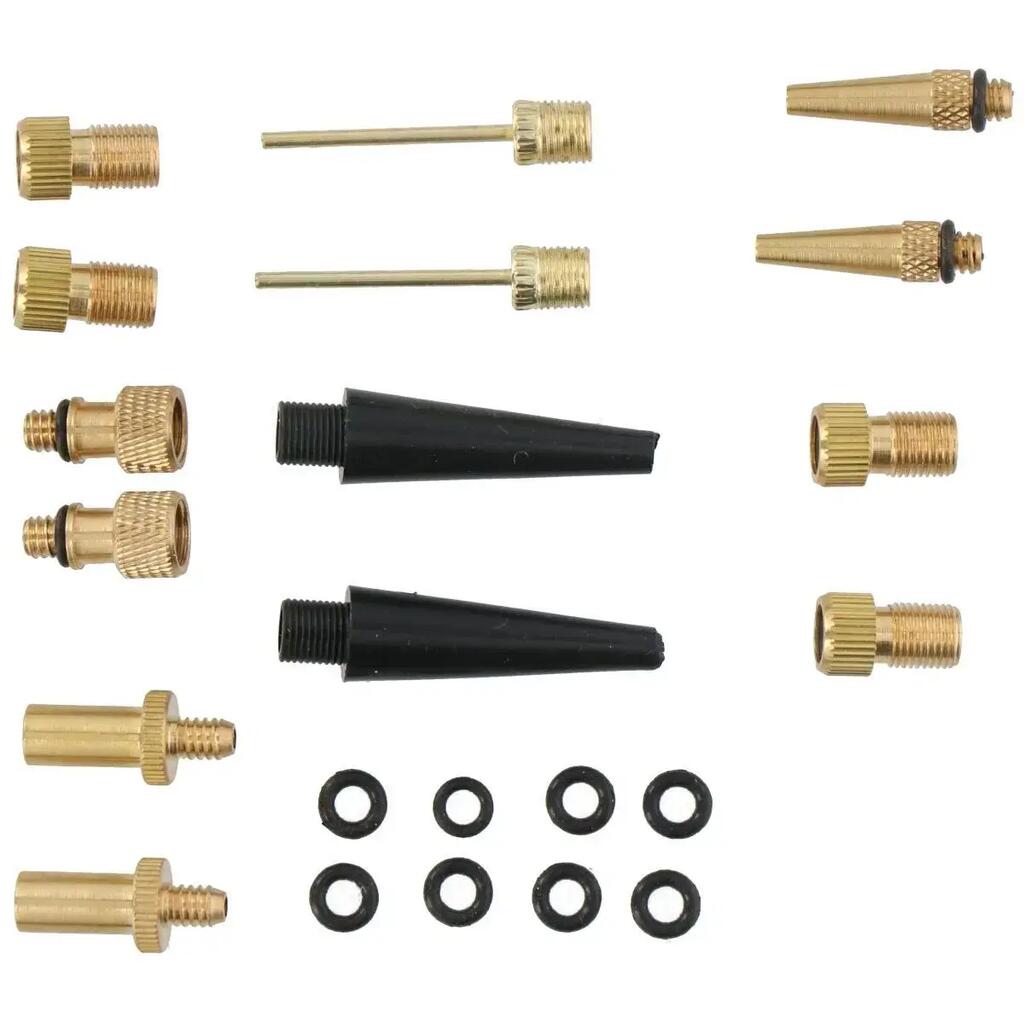Dunlop bicycle valve adapter set 14 pieces