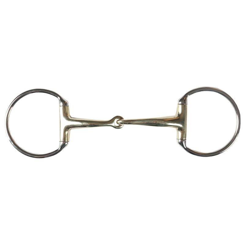 Mors 2 anneaux pour cheval avec joint articulé Horka