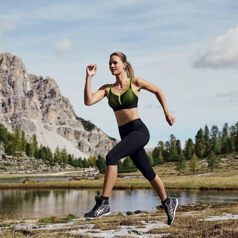 Mallas leggings deportivos de longitud media con efecto masajeador