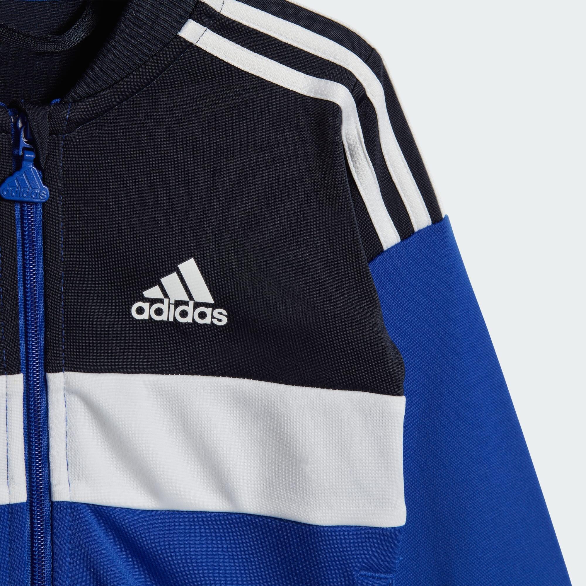 Tiberio 3-Stripes Colorblock Shiny Track Suit Kids ADIDAS | Decathlon