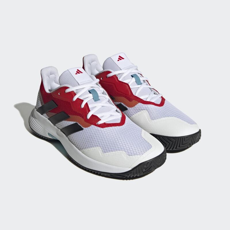 Adidas Courtjam Control Branco Vermelho Hq8469