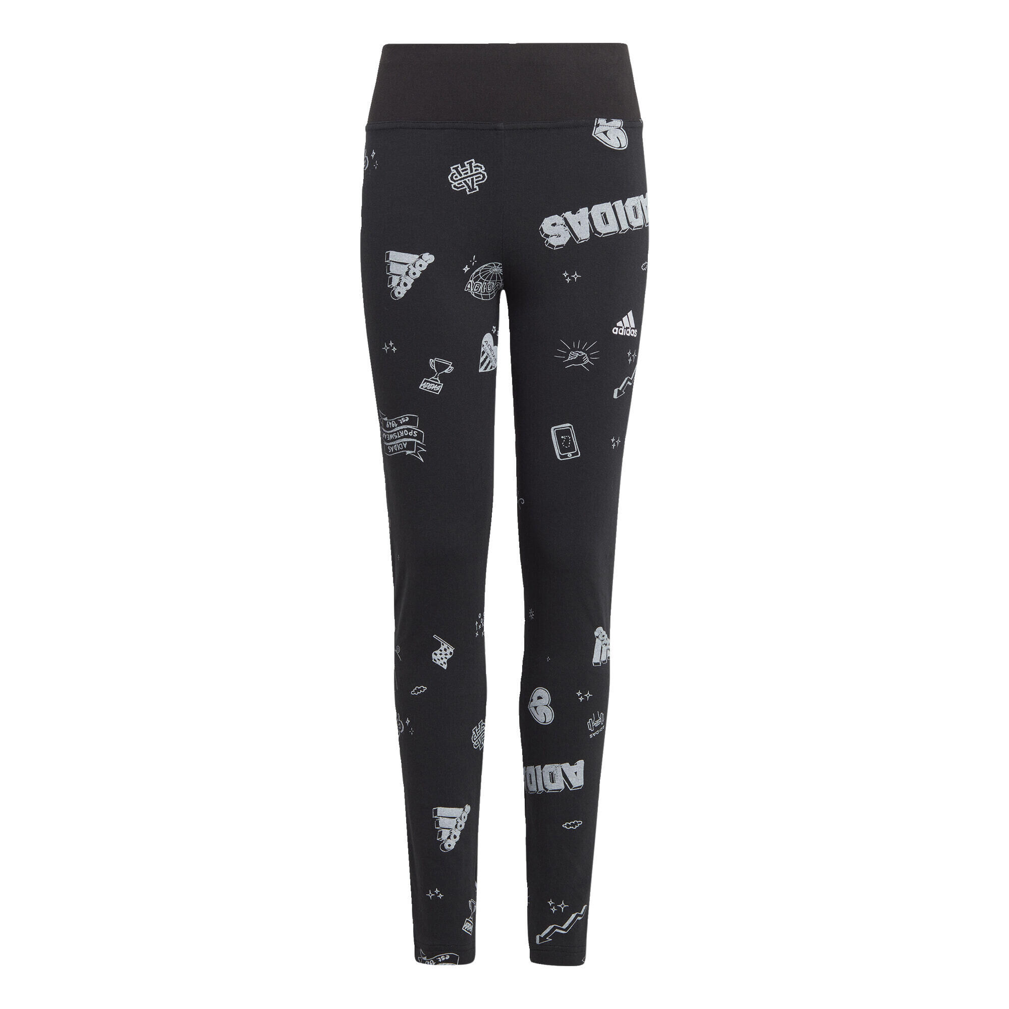 ADIDAS Brand Love Allover Print Leggings Kids