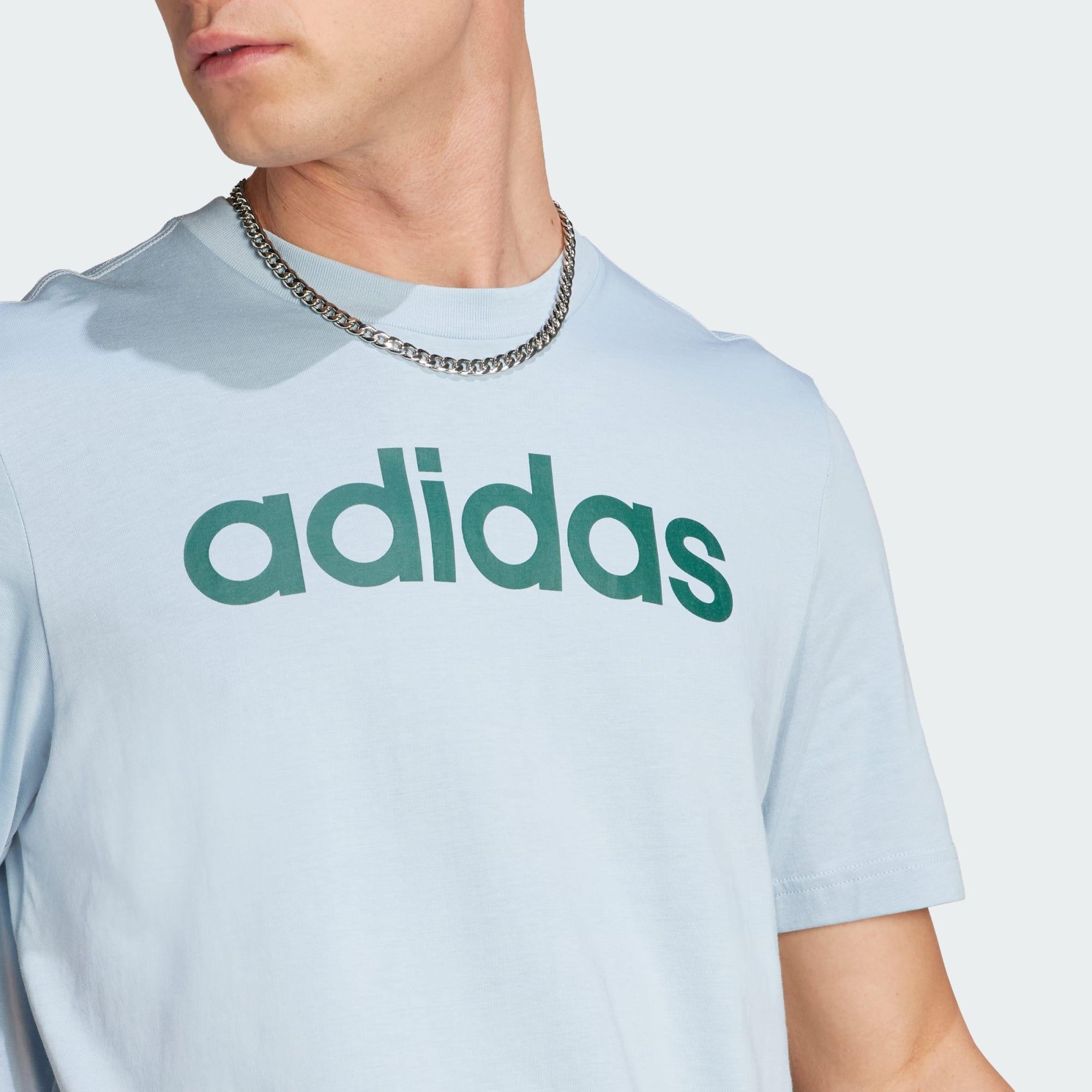T-shirt avec logo brodé linéaire en jersey Essentials 4/5