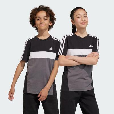 Tiberio 3-stripes colorblock katoenen t-shirt kids