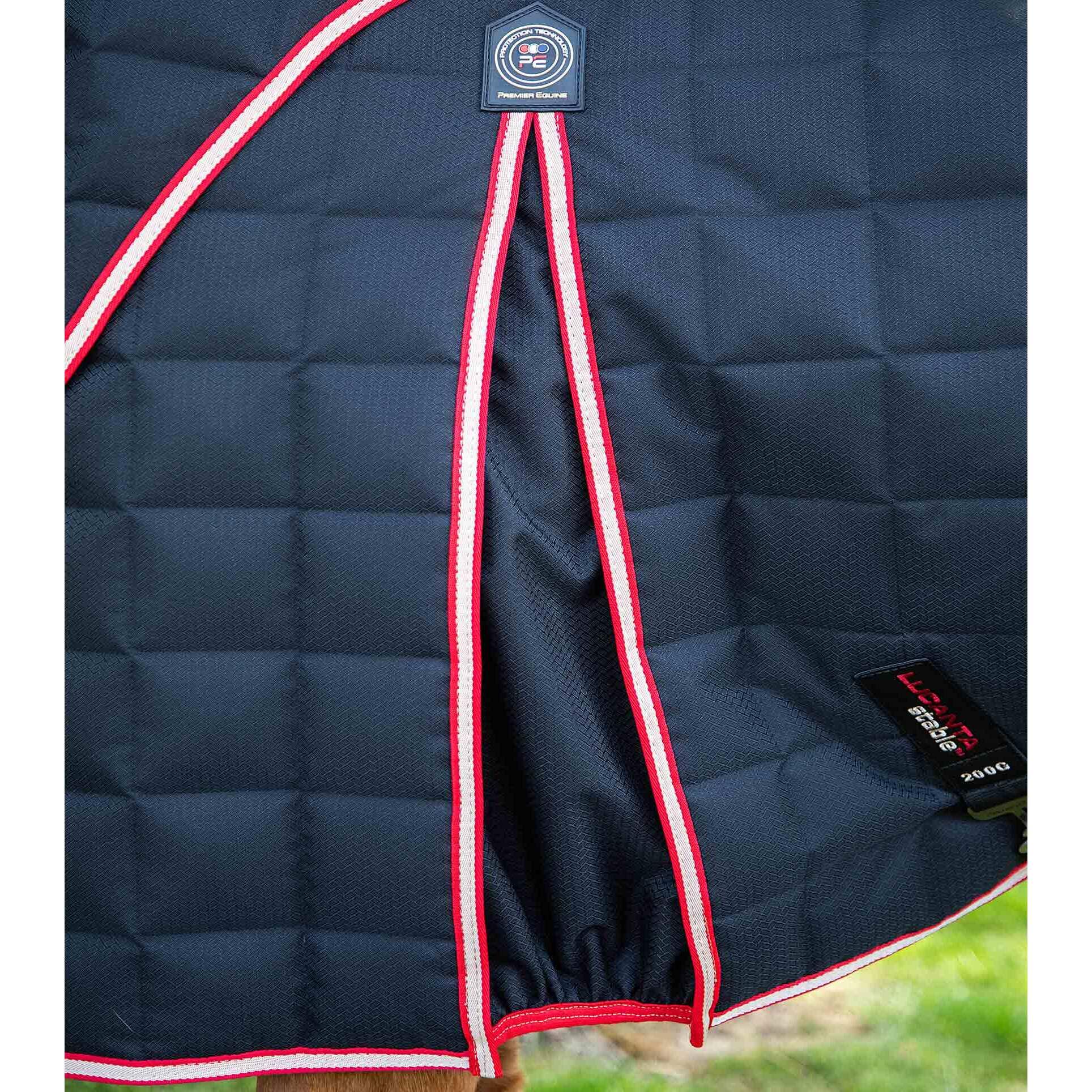 Coperta da scuderia per cavalli con copricollo Premier Equine Lucanta 200 g 6/7