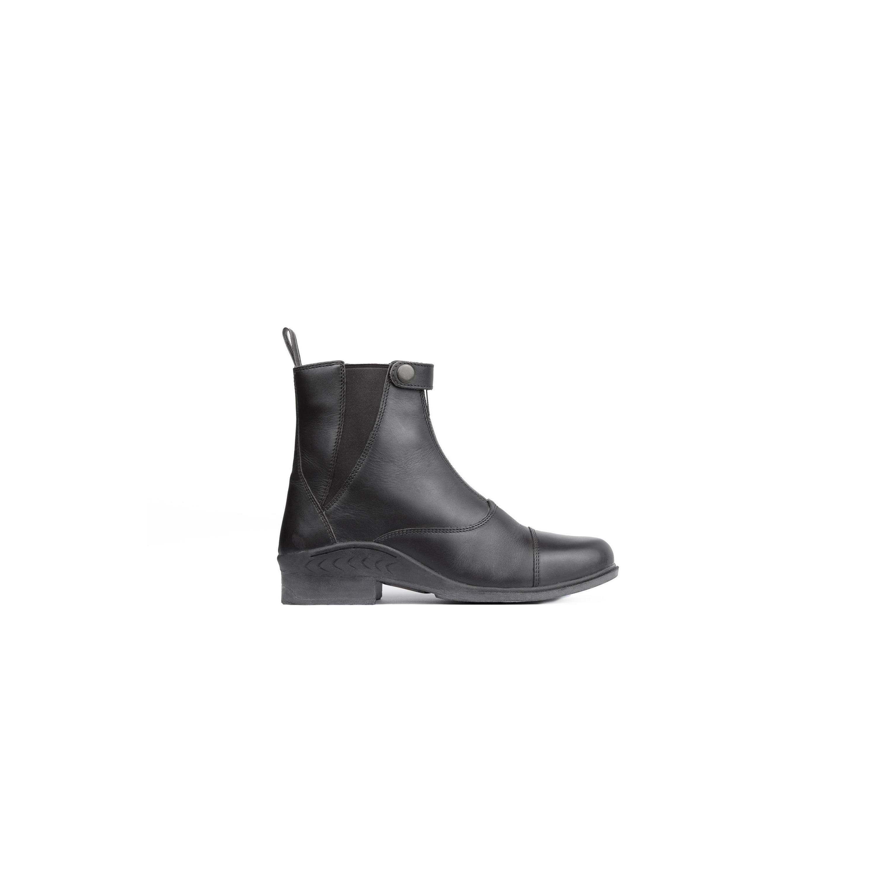 Horze - Bottes D'Équitation Zip Frontale Horze Rose Jodphur - Boots D'Équitation - Noir - 41 - Decathlon