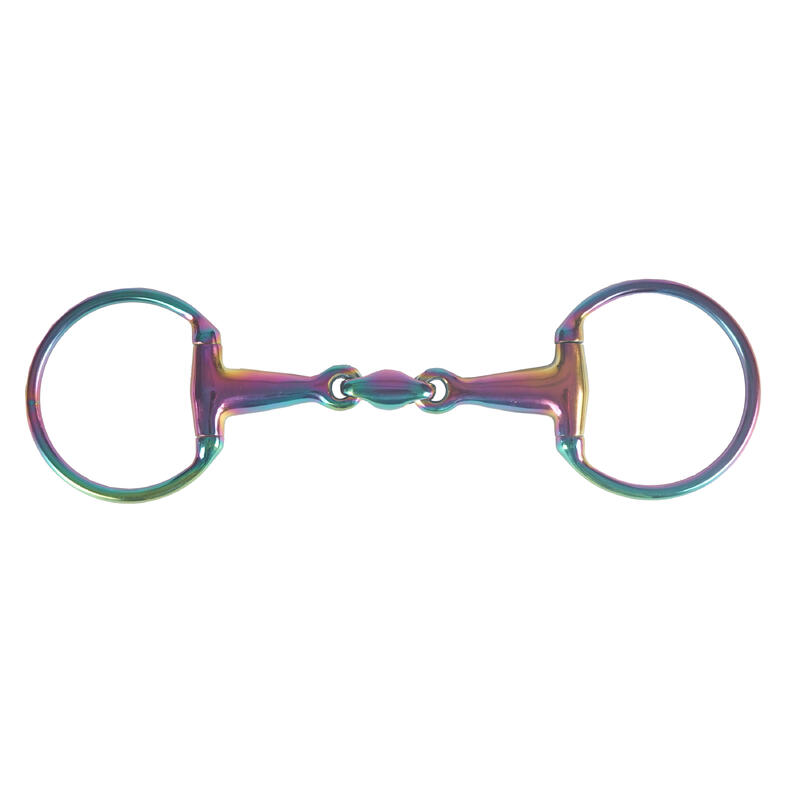 Punta per cavalli a 2 anelli con doppia guarnizione in acciaio inox Horka Rainbo Punta per cavalli a 2 anelli con doppia guarnizione in acciaio inox Horka Rainbo