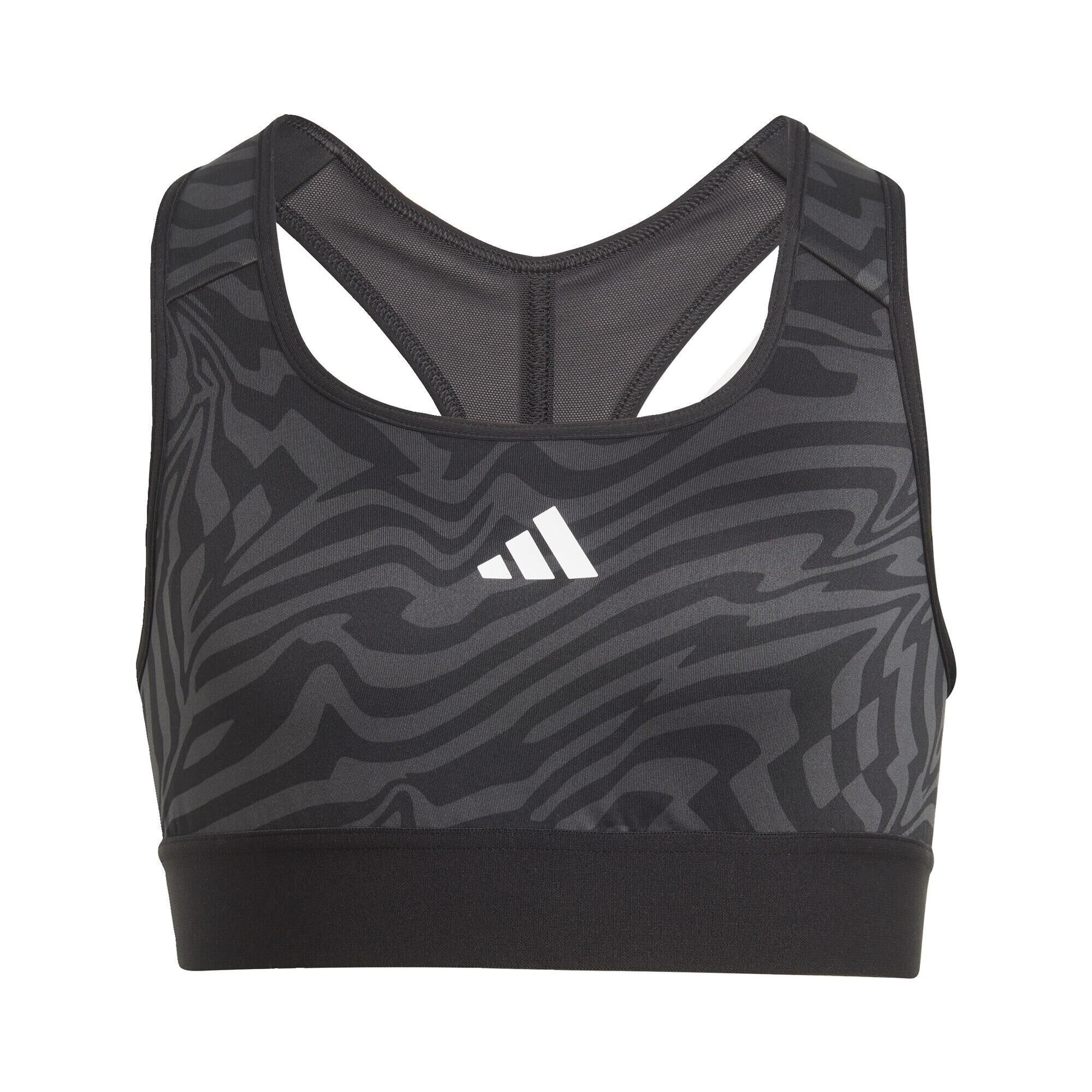 ADIDAS AEROREADY Powerreact Print Padded Sports Bra Kids