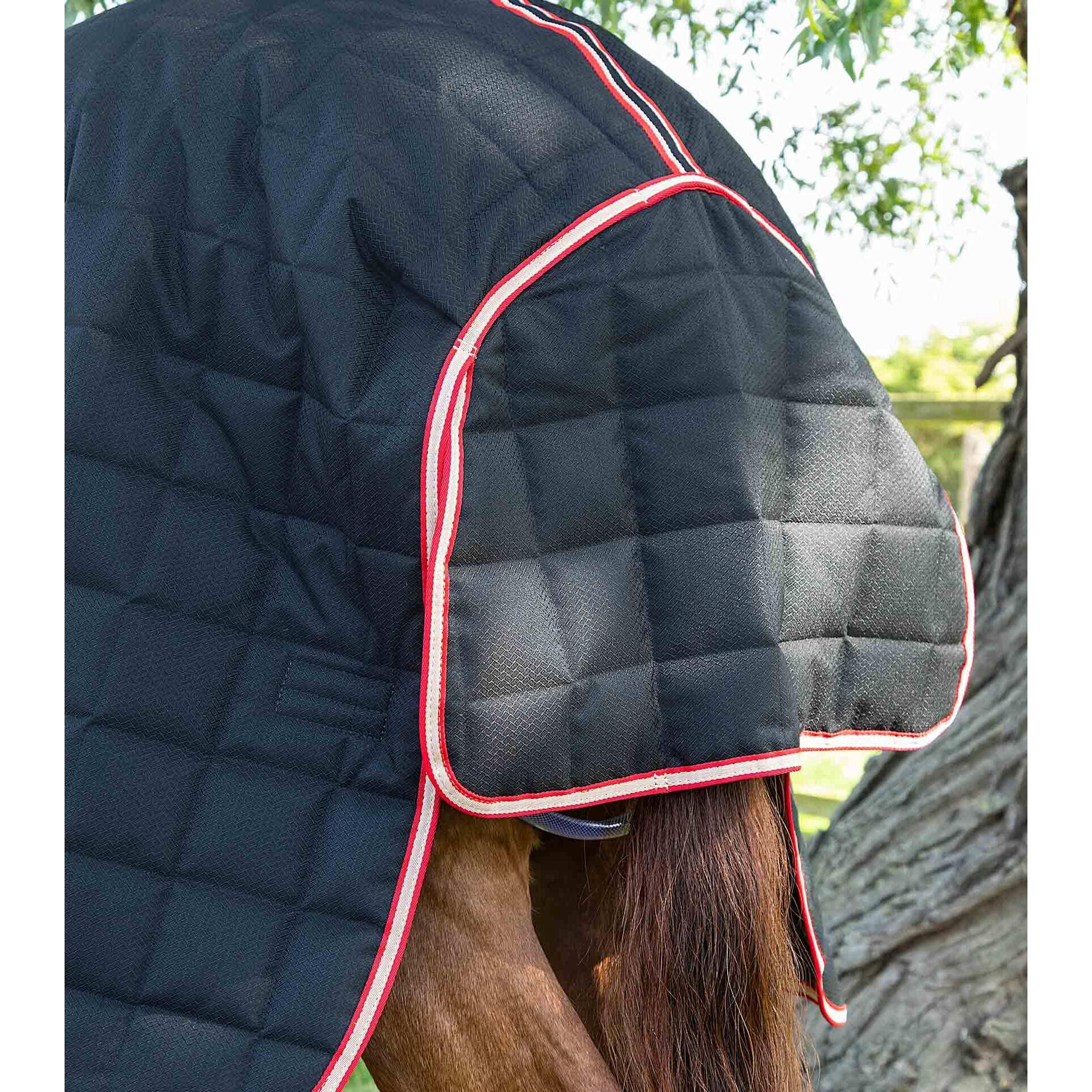 Coperta da scuderia per cavalli con copricollo Premier Equine Lucanta 200 g 7/7