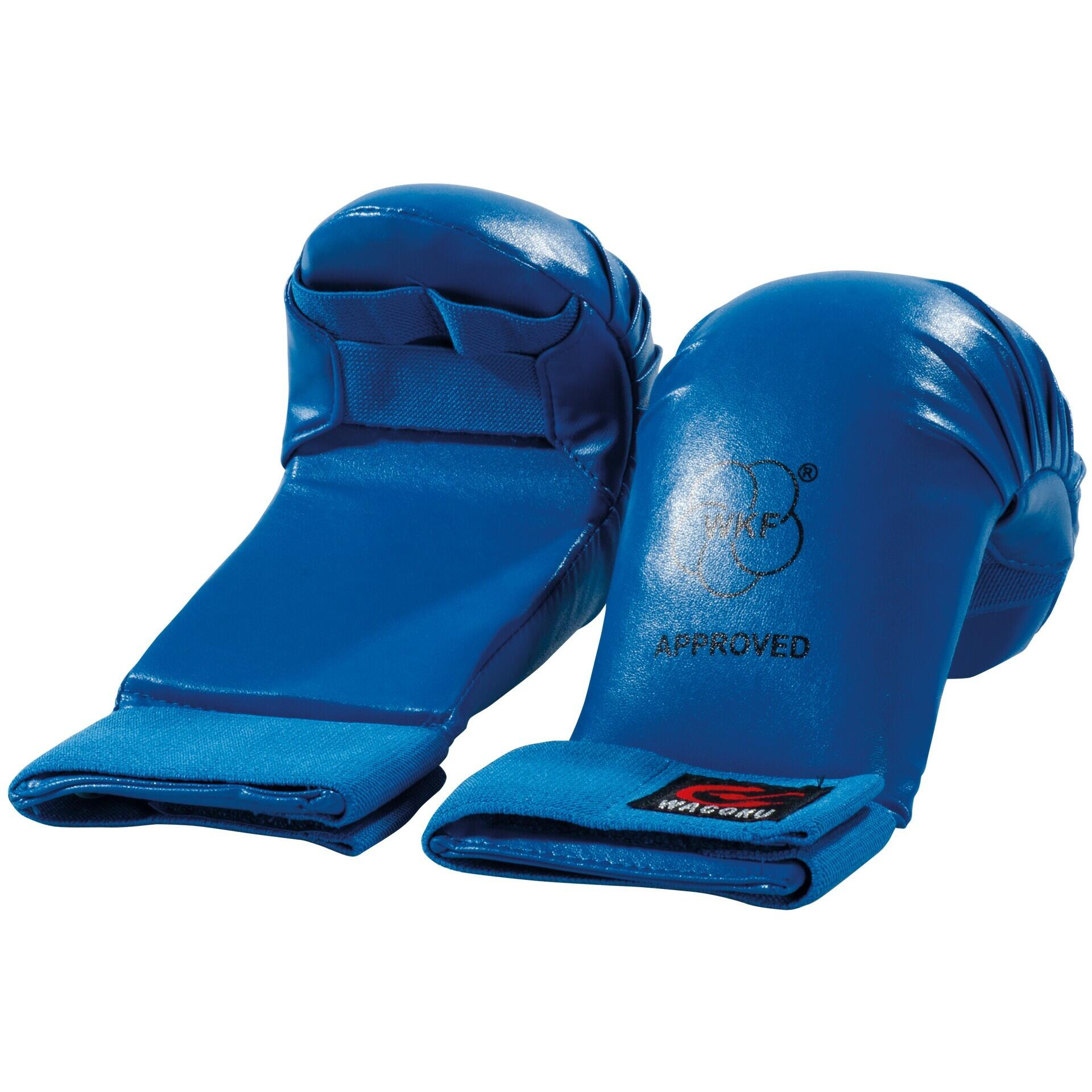 Wacoku - Gants De Karaté Wacoku Wkf Ka.o.daumen - Mitaines De Combat - Bleu - 38 S - Decathlon