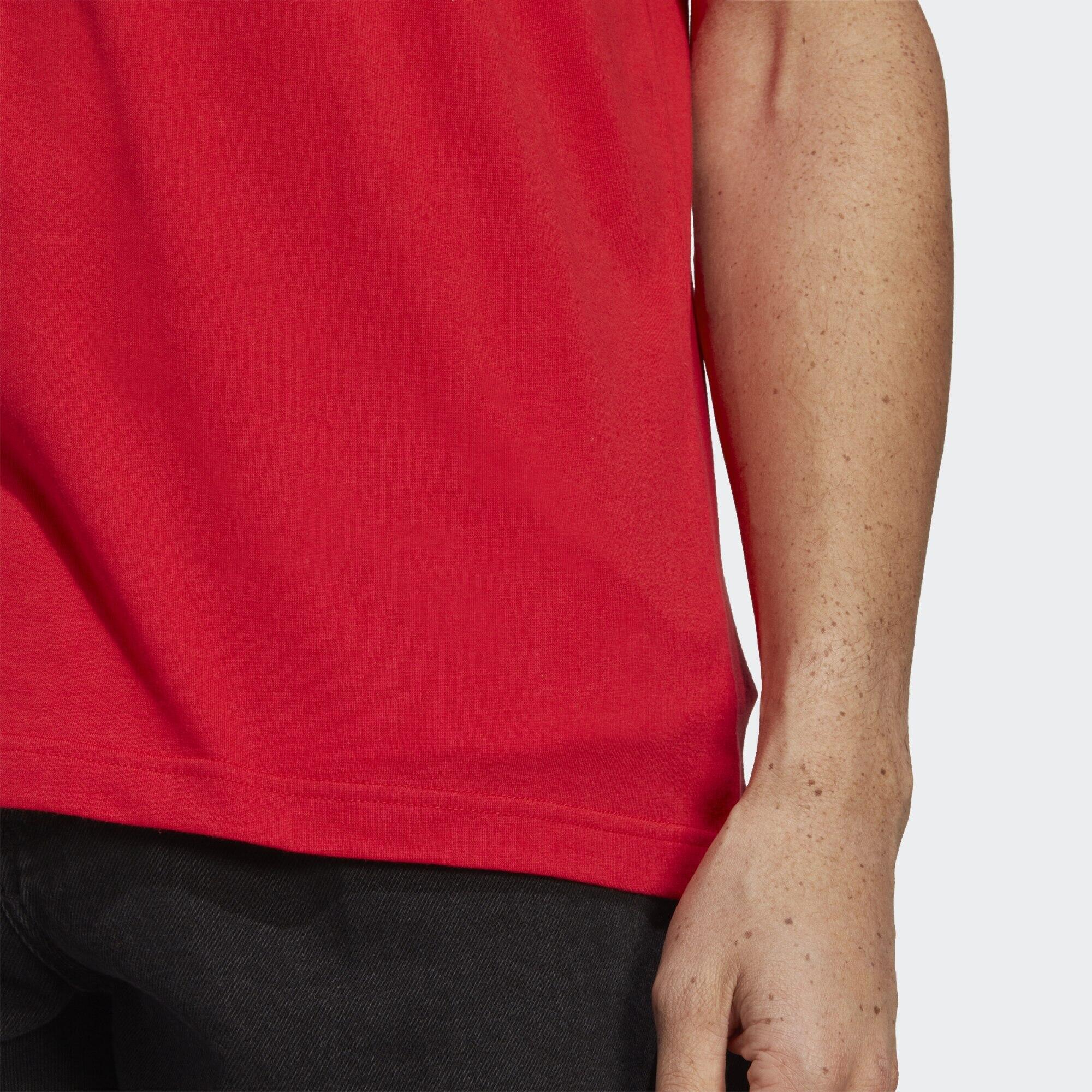 T-shirt avec logo brodé linéaire en jersey Essentials 5/5