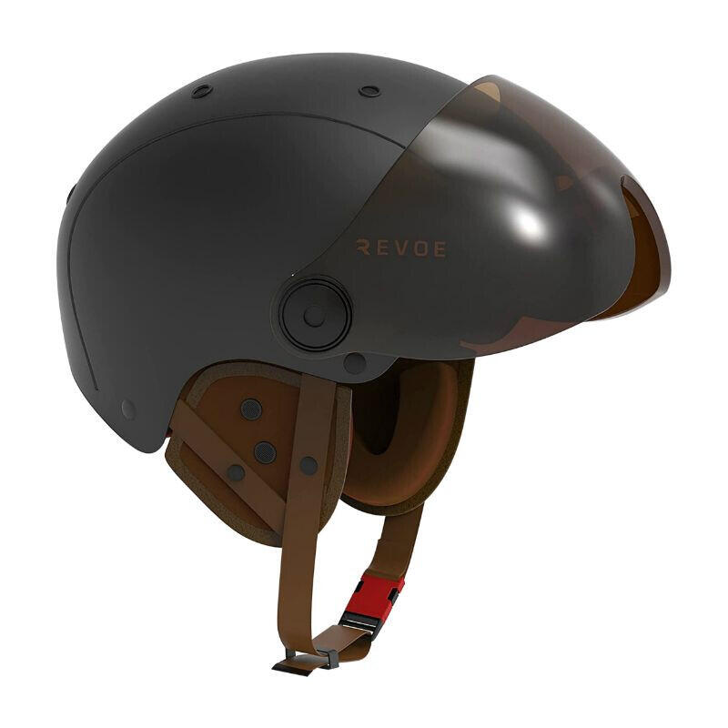 CASQUE VELO ADULTE REVOE PREMIUM URBAIN/CITY KAKI MAT TAILLE 59-60 VISIERE  REGLABLE, PROTECTION OREILLE AMOVIBLE (VENDU EN BOITE) COMPATIBLE EBIKE ET  TROTTINETTE - HOMOLOGATION EN1078+A1 - P2R