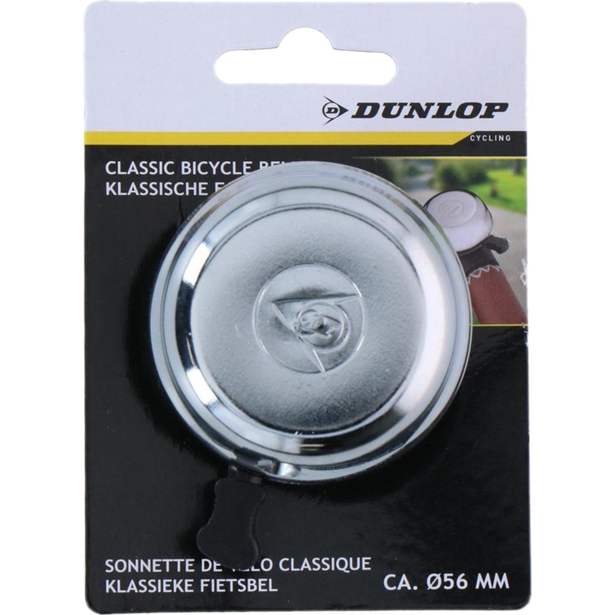 Sonnette vélo Dunlop Classic Silver métal compacte, fixation guidon 4/7