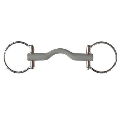 2-rings rubberen bit voor lage koetspaarden horka