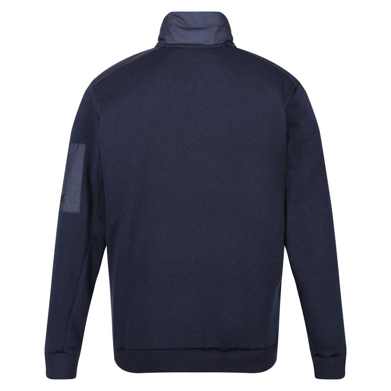 Heren Colliston Baffled Fleece Jas (Marine)