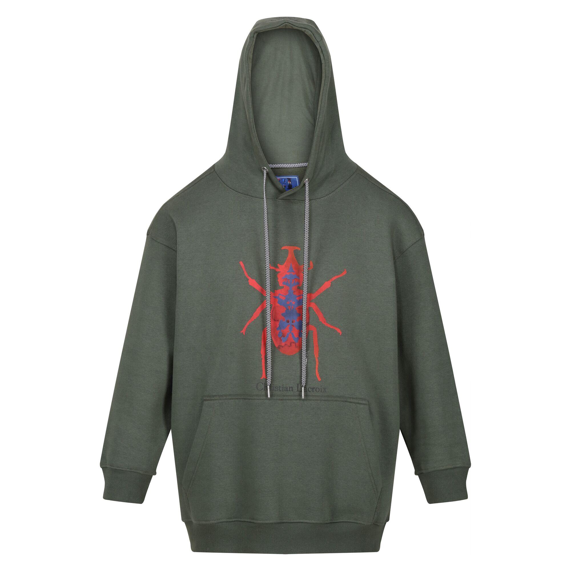 Mens Christian Lacroix Miramas Hoodie (Dark Khaki) 1/4