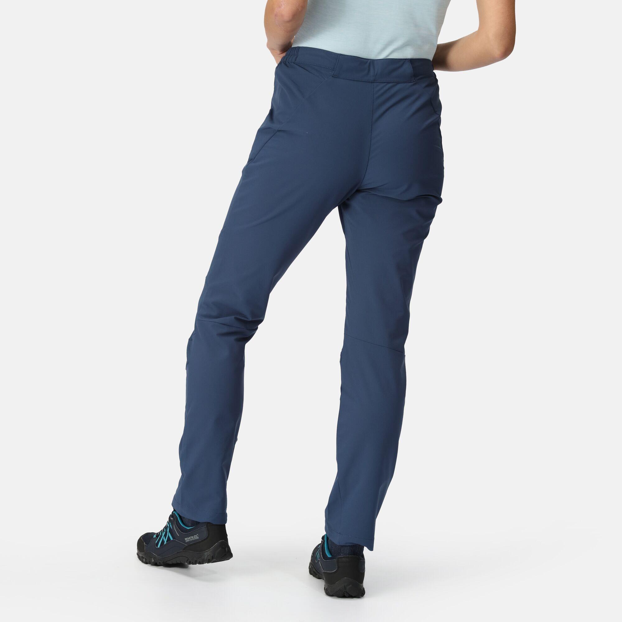 Pantalón senderismo mujer regatta Questra V, azul oscuro 4/5