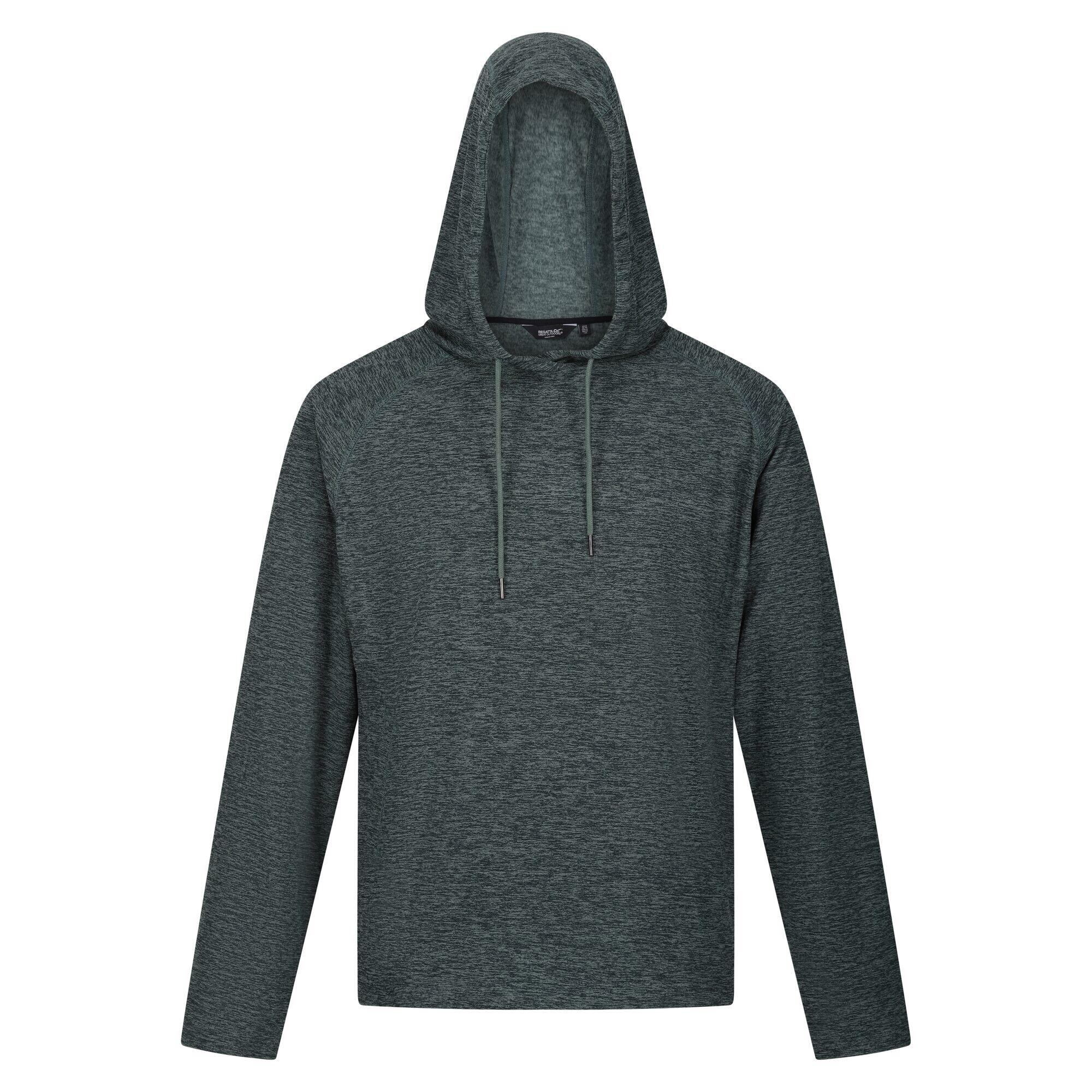 Mens Edley Marl Hoodie (Dark Forest Green) 1/5