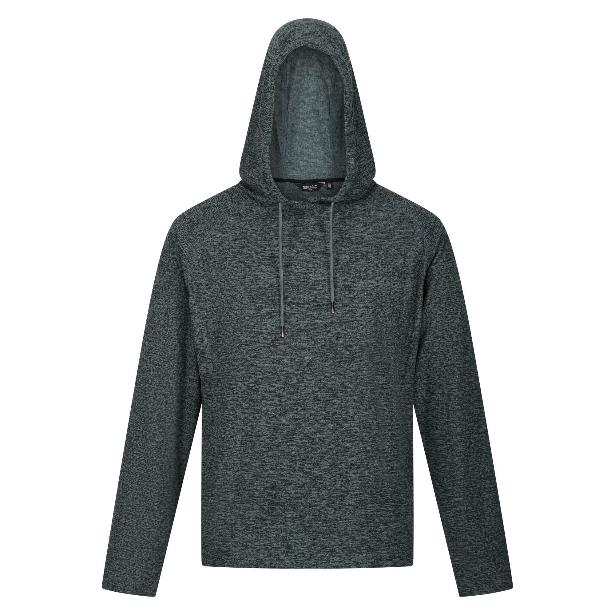 REGATTA Mens Edley Marl Hoodie (Dark Forest Green)