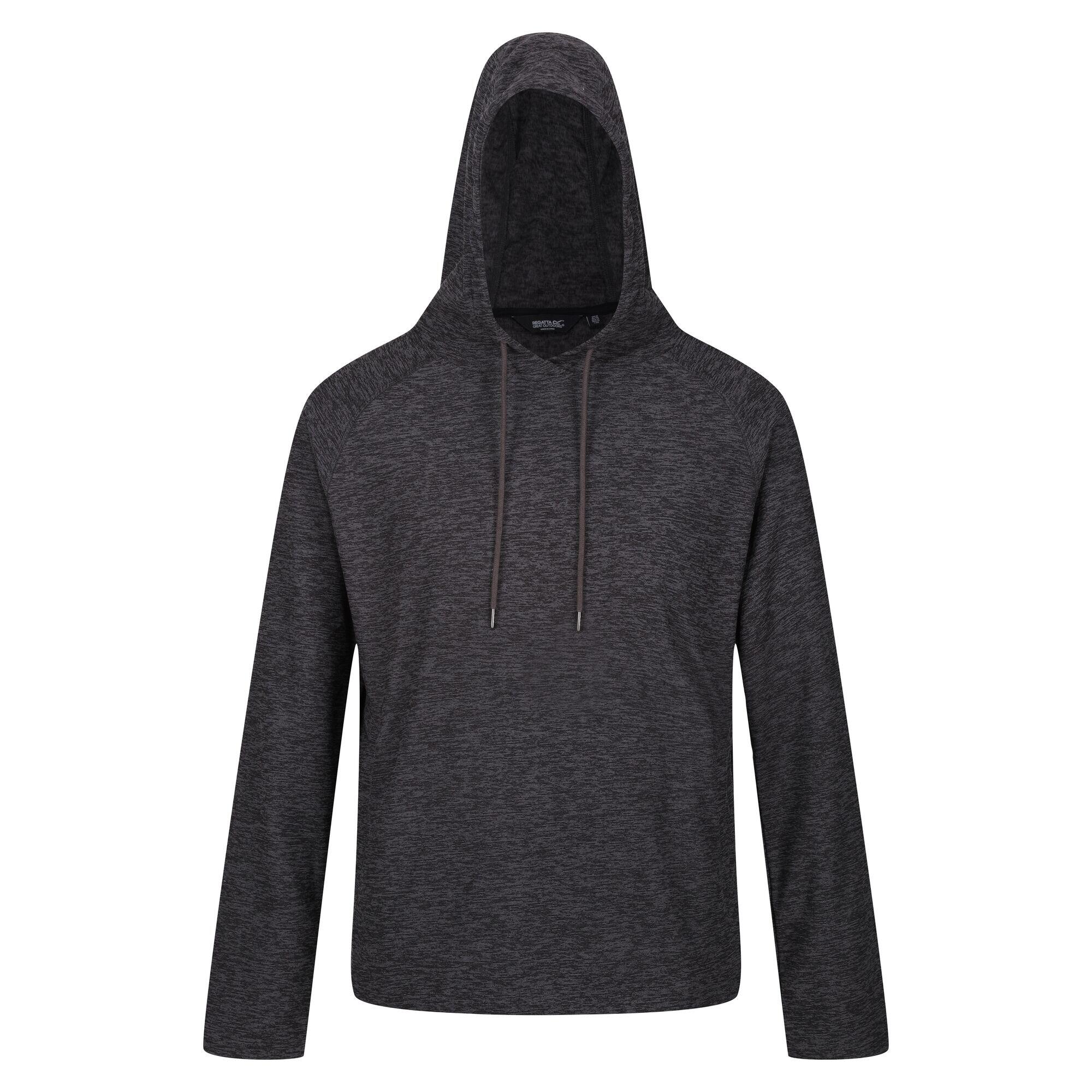 REGATTA Mens Edley Marl Hoodie (Dark Grey)