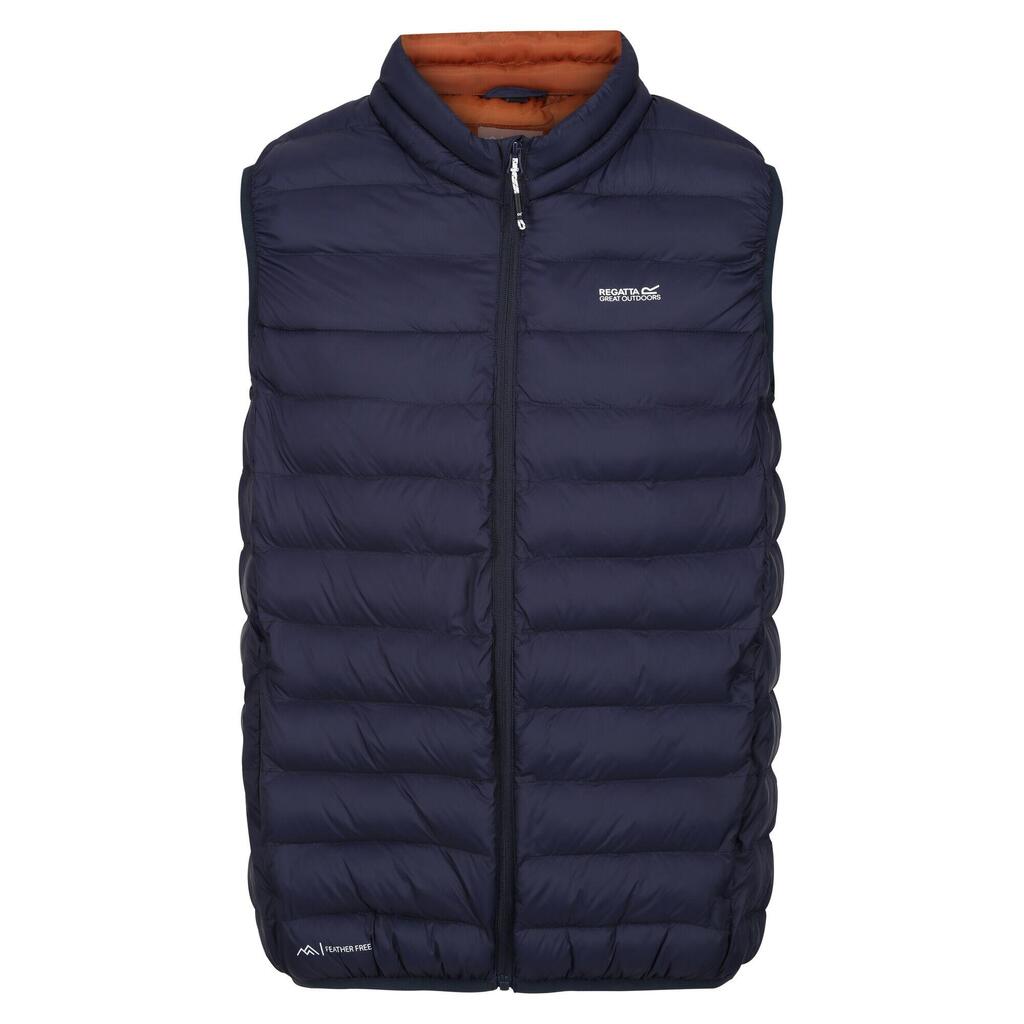 Mens Marizion Quilted Gilet (Navy/Danger Red)